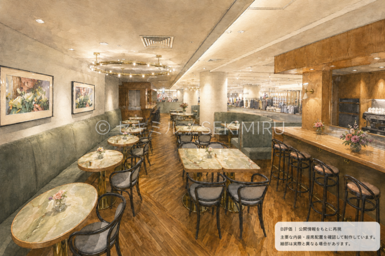 THE FLOWER TABLEの水彩風店内イメージ