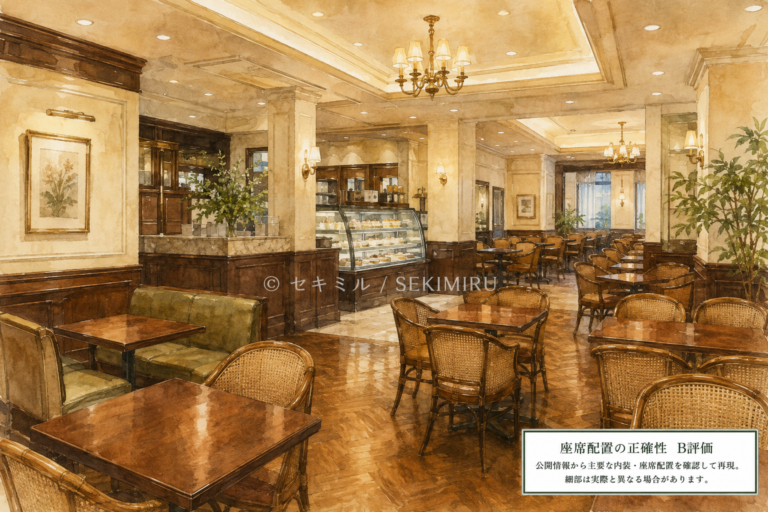 HARBS 栄本店の水彩風店内イメージ