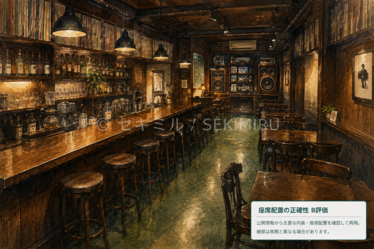 JAZZ&COFFEE YURIの水彩風店内イメージ